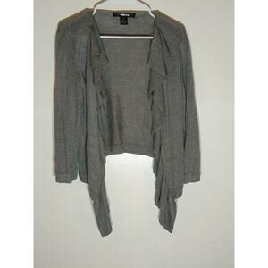 89TH & MADISON WOMEN'S GRAY CARDIGAN SWEATER SIZE MEDIUM